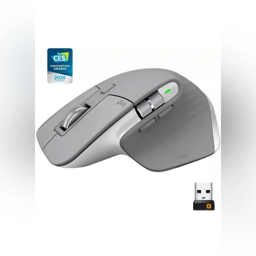Logitech MX Master 3 Advanced Wireless Mouse W/ High-Precision Sensor Space Grey